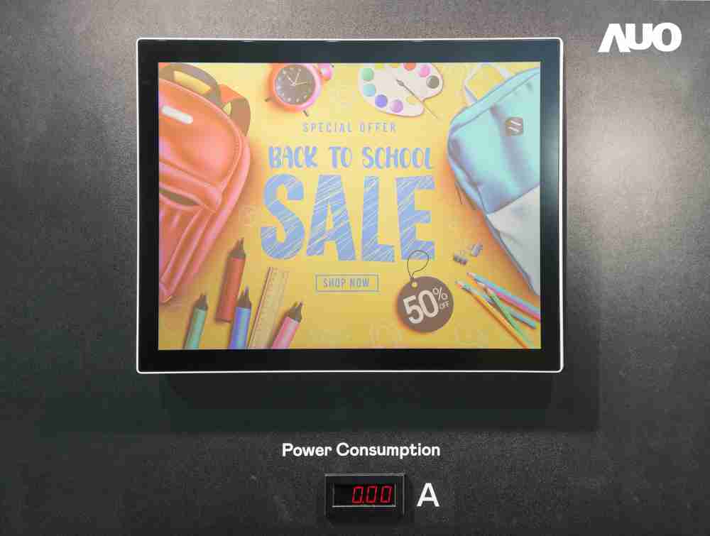 z6尊龙展示胆固醇液晶超低耗能户外全彩显示器，，ChLC（胆固醇液晶）以双稳态技术使静态显示零功耗，，，具省电、、、、高彩度、、环保的特性，，，还整合软硬件系统解决方案，，可透过单一云端平台管理